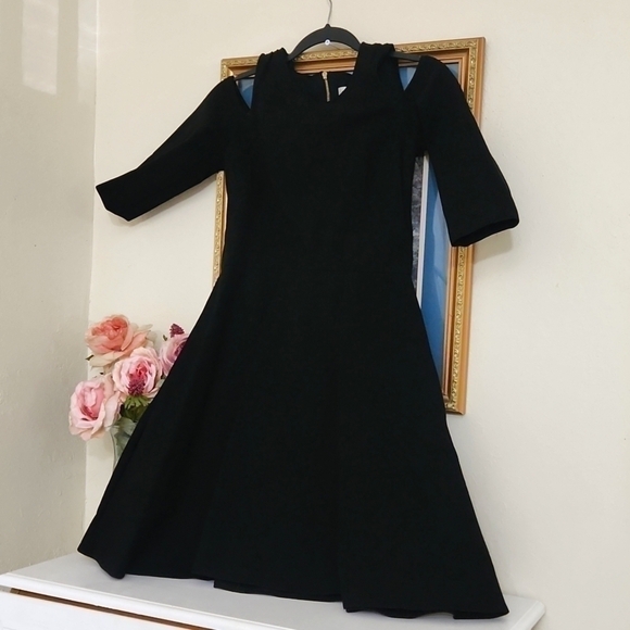 Eliza J  Elegant Little Black Sheath Dress  Formal Party Wedding Guest Old Money - Picture 5 of 13